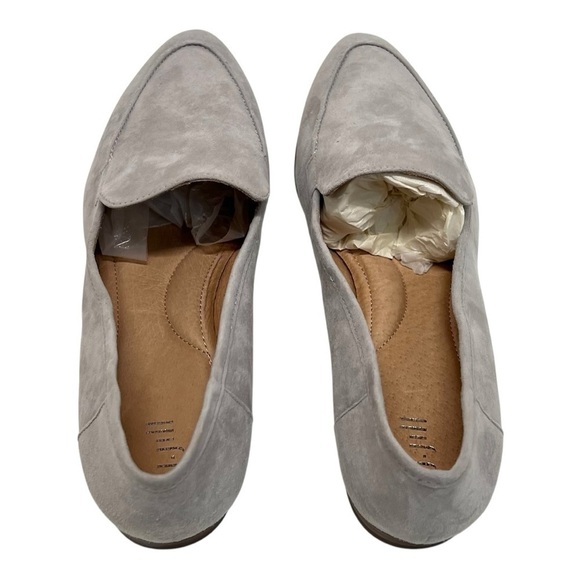 J.Jill Pearl Gray Suede Slip On Preppy Business Casual Loafer Flats Women’s 8 - Picture 8 of 16
